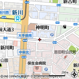 まいづる寿司店周辺の地図