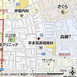 大阪府寝屋川市黒原城内町13-2周辺の地図