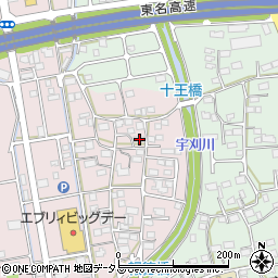 静岡県袋井市堀越1040周辺の地図