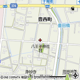 静岡県浜松市中央区豊西町1941周辺の地図