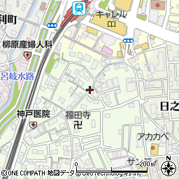 大阪府寝屋川市木田町周辺の地図