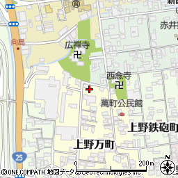 三重県伊賀市上野万町2219周辺の地図