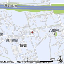 静岡県袋井市鷲巣375周辺の地図