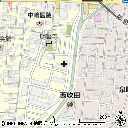 大阪府吹田市垂水町2丁目14周辺の地図