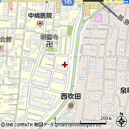 大阪府吹田市垂水町2丁目14周辺の地図