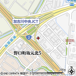 兵庫県加古川市野口町坂元309周辺の地図