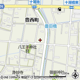 静岡県浜松市中央区豊西町1958周辺の地図