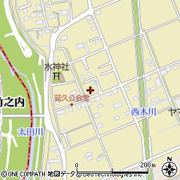 静岡県袋井市延久429周辺の地図
