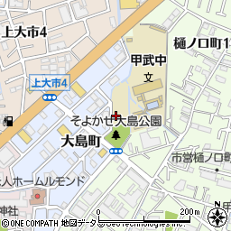 兵庫県西宮市大島町9周辺の地図