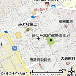 三重県伊賀市緑ケ丘本町1686周辺の地図