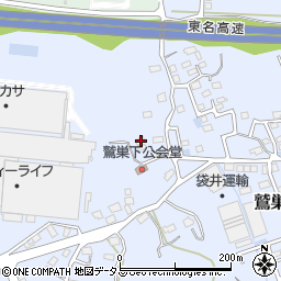 静岡県袋井市鷲巣483周辺の地図