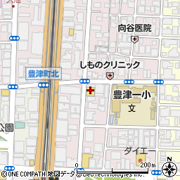 フレスコ江坂店周辺の地図