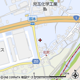 静岡県袋井市国本264周辺の地図