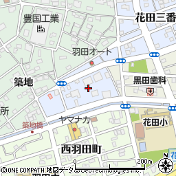 愛知県豊橋市築地町周辺の地図