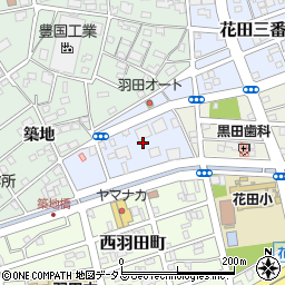 愛知県豊橋市築地町周辺の地図