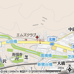 兵庫県神戸市北区山田町下谷上二ツ樋10周辺の地図