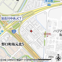 兵庫県加古川市野口町坂元329-58周辺の地図