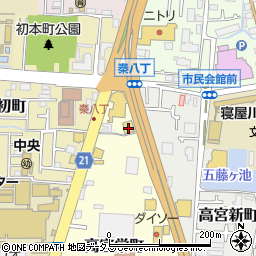 餃子の王将 寝屋川店周辺の地図