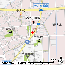 静岡県浜松市中央区恒武町290周辺の地図