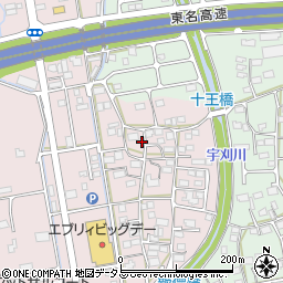 静岡県袋井市堀越1037-1周辺の地図