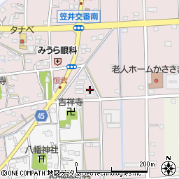 静岡県浜松市中央区恒武町796周辺の地図