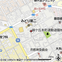 三重県伊賀市緑ケ丘本町1690周辺の地図
