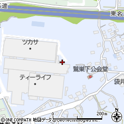 静岡県袋井市鷲巣15-19周辺の地図