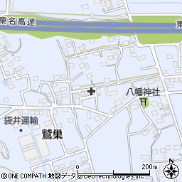 静岡県袋井市鷲巣590周辺の地図