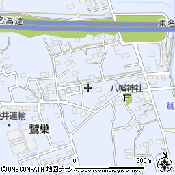 静岡県袋井市鷲巣591周辺の地図