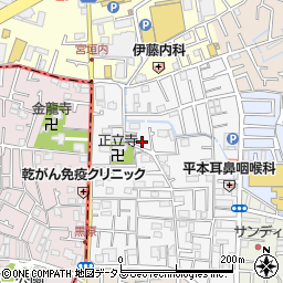 ○大西月極駐車場周辺の地図