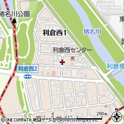 大阪府豊中市利倉西周辺の地図