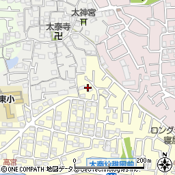 大阪府寝屋川市太秦緑が丘4周辺の地図