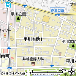 愛知県豊橋市平川本町周辺の地図