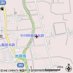 静岡県磐田市大久保周辺の地図