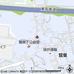 静岡県袋井市鷲巣497周辺の地図