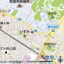 釜寅　江坂店周辺の地図