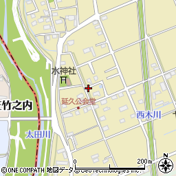 静岡県袋井市延久430周辺の地図