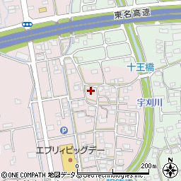 静岡県袋井市堀越1037周辺の地図