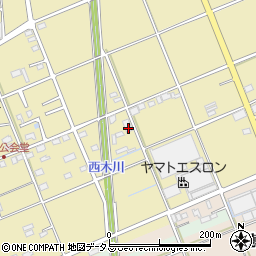 静岡県袋井市延久355-1周辺の地図