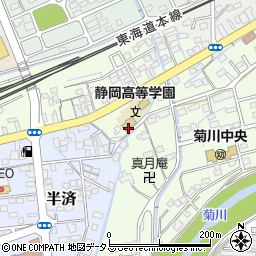 静岡高等学園周辺の地図