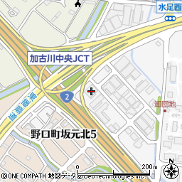 兵庫県加古川市野口町坂元309-1周辺の地図
