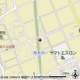 静岡県袋井市延久352周辺の地図