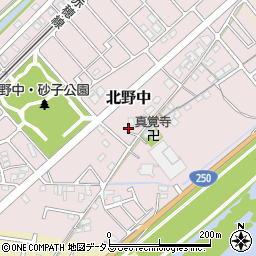 兵庫県赤穂市北野中周辺の地図