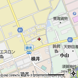 静岡県袋井市延久184周辺の地図