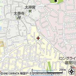 大阪府寝屋川市太秦緑が丘5-6周辺の地図