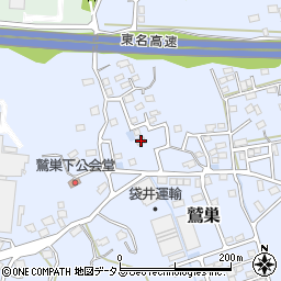 静岡県袋井市鷲巣558周辺の地図