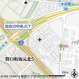 兵庫県加古川市野口町坂元329-57周辺の地図