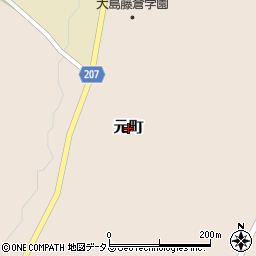 東京都大島町元町周辺の地図