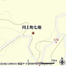 岡山県高梁市川上町七地1893周辺の地図