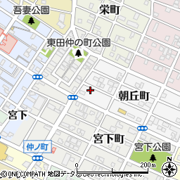 愛知県豊橋市朝丘町31周辺の地図